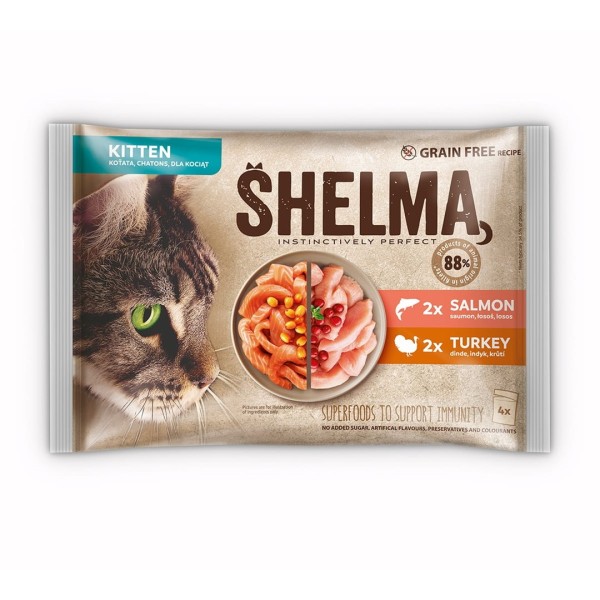 SHELMA Kitten with salmon and turkey ...