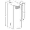 Okap AKPO WK-4 BALMERA WL SLIM CZARNY MAT T450 M3