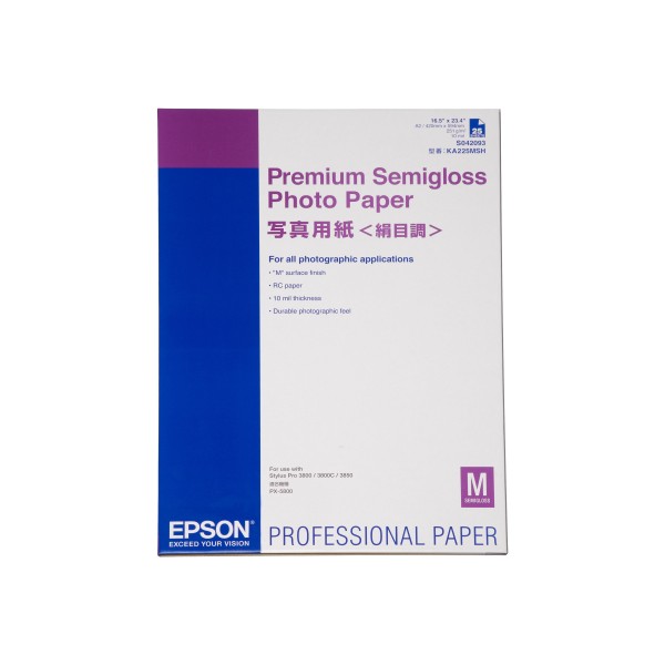 Epson Premium Semigloss Photo Paper, 25 ...