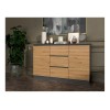 2D3S chest of drawers 120x30x75 cm, anthracite/artisan