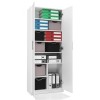 Filing cabinet OLIV 2D 74x35x180 cm, white