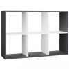 MALAX 2X3 SHELVING UNIT, ANTHRACITE/WHITE