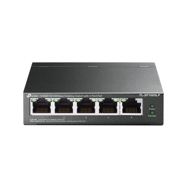 Switch|TP-LINK|TL-SF1005LP|5x10Base-T / 100Base-TX|PoE ports 4|TL-SF1005LP