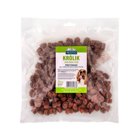 PETITTO- Sushi Królik z Rybą - Przysmak dla psa - 500g