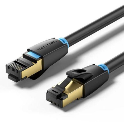 PATCH CABLE CAT.8 SFTP/0.5M BLACK IKABD VENTION