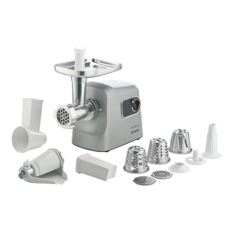 Gorenje MG2500DS Meat grinder, 2500 W, Grinding capacity (kg/min) 2.8, Stainless Steel/White | Gorenje