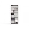 OLIV 2D CLOSED SHELVING UNIT, ANTHRACITE/WHITE SET
