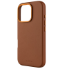 Fixed MagLeather | Back cover | Apple | iPhone 16 Pro | Leather | Brown