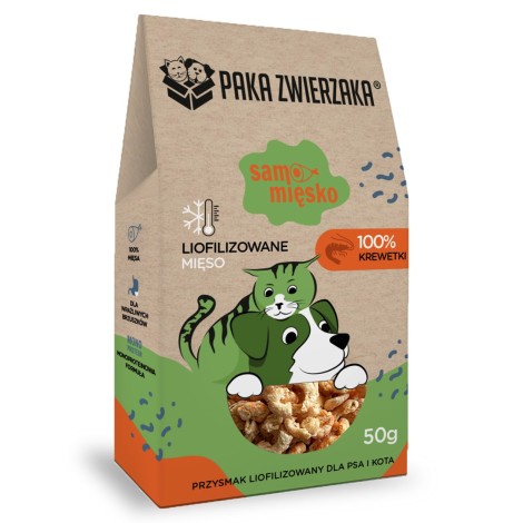 PAKA ZWIERZAKA Samo Mięsko Shrimps - dog treat - 70g