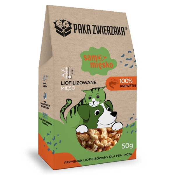 PAKA ZWIERZAKA Samo Mięsko Shrimps - ...