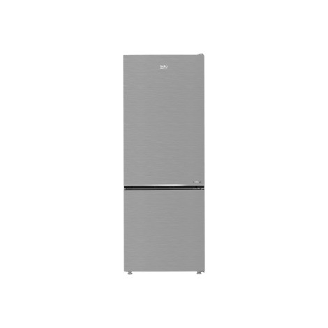 BEKO Refrigerator | B3RCNE564HXB | Energy efficiency class E | Free standing | Combi | Height 192 cm | No Frost system | Fridge net capacity 340 L | Freezer net capacity 150 L | Display | 39 dB | Stainless steel