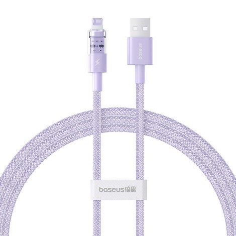 Baseus Gem USB to IP 2.4A fast charging cable 1 m Purple