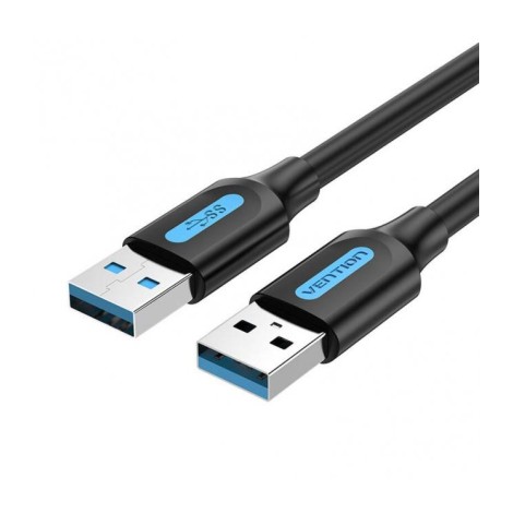 CABLE USB3.0 MALE TO MALE/1.5M BLACK CONBG VENTION