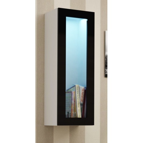 Cama Cabinet VIGO "90" glass 90/35/32 white/black gloss