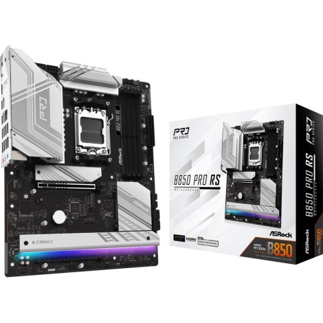 Mainboard|ASROCK|AMD B850|SAM5|ATX|Memory DDR5|Memory slots 4|1xPCI-Express 4.0 16x|1xPCI-Express 5.0 16x|1xM.2|1xHDMI|1xAudio-In|1xAudio-Out|1xMicrophone|6xUSB 2.0|5xUSB 3.2|1xUSB-C|1xRJ45|B850PRORS