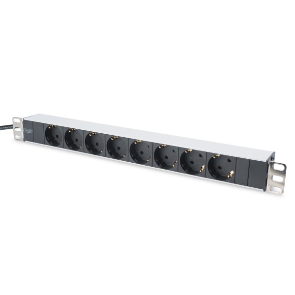 Aluminum outlet strip with 8 safety ...