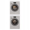POLA TWIN WHITE WASHING MACHINE AND DRYER CABINET