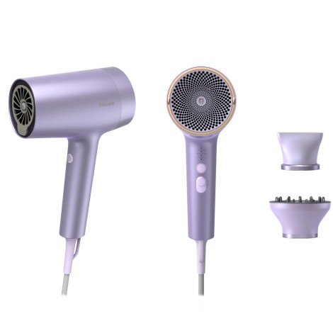 Philips Hair Dryer | BHD720/10 | 1800 W | Number of temperature settings 4 | Ionic function | Diffuser nozzle | Purple
