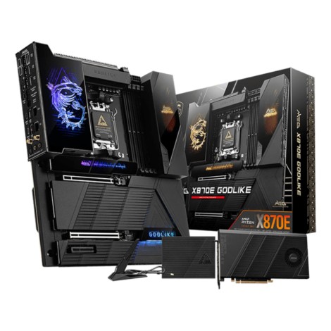 MSI MEG X870E GODLIKE | Processor family AMD | Processor socket AM5 | Supported hard disk drive interfaces SATA, M.2 | Number of SATA connectors 4