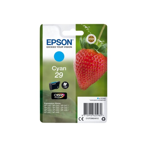 EPSON 1LB Singlepack Cyan 29 Claria Home