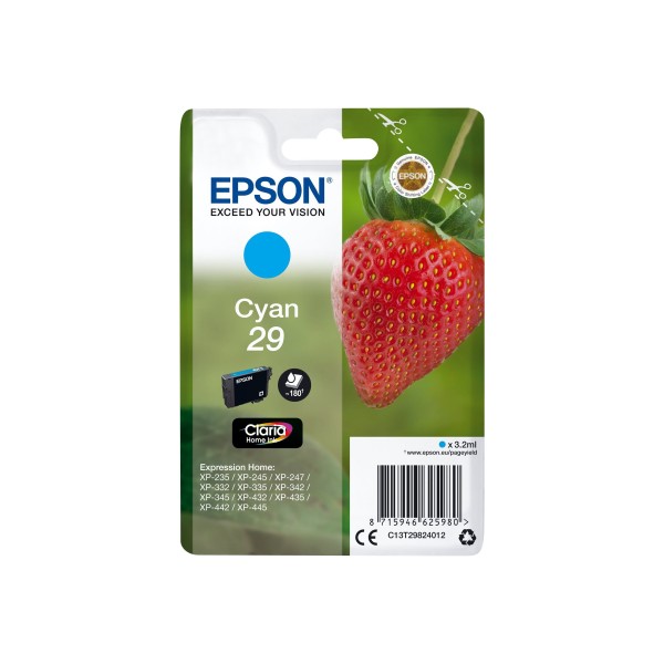 EPSON 1LB Singlepack Cyan 29 Claria ...