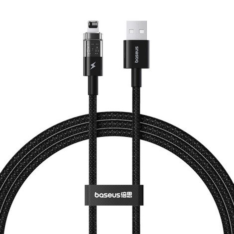 Baseus Gem USB to IP 2.4A fast charging cable 1 m Black