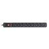 Activejet ACJ COMBO 9GN 3M black power strip with cord