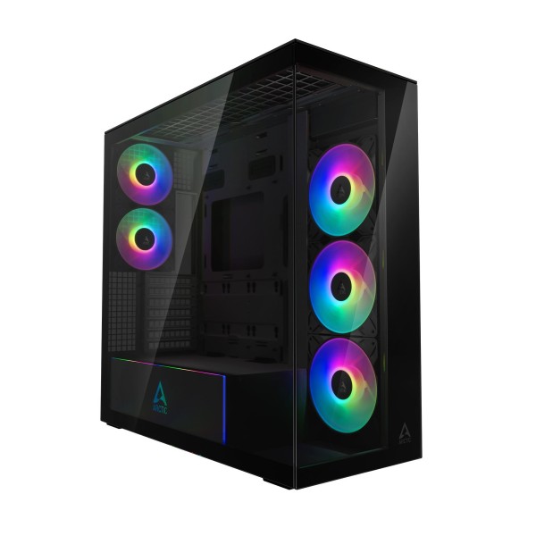 Case|ARCTIC|Xtender (Mirror Black)|MidiTower|Case product features Transparent ...