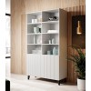 Shelving unit PAFOS 100x40x176.5 cm white matt