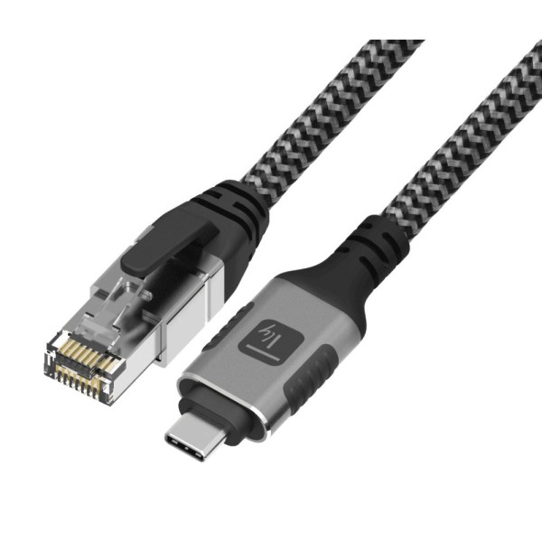 Techly ICOC U3C-RJ45-030 networking cable Silver, ...