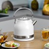 Zelmer ZCK7940 electric kettle 1.5 L 2200 W Stainless steel, White