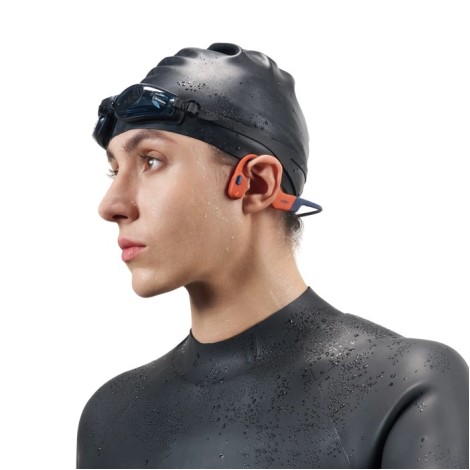 SHOKZ OpenSwim Pro Headset Wireless Neck-band Sports Bluetooth Black, Red