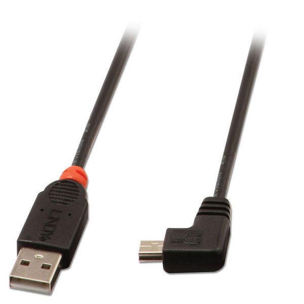 CABLE USB2 A TO MINI-B 0.5M/90 ...