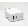 AUKEY PA-B3 GaN Omnia Mix Wall Charger 65W 2xUSB (1xUSB-C & 1xUSB-A) White