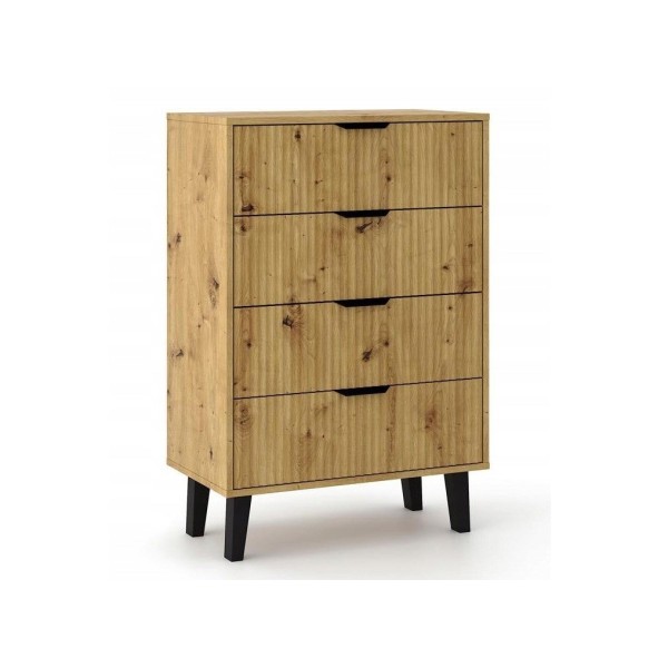 SCANDI 4S SLIM OAK ARTISAN CHEST ...