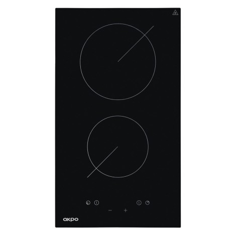 Akpo PKA 30 830/2 hob Black Built-in 30 cm 2 zone(s)