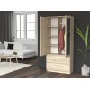 Topeshop SS-90 SON LUS KPL bedroom wardrobe/closet 5 shelves 2 door(s) Oak