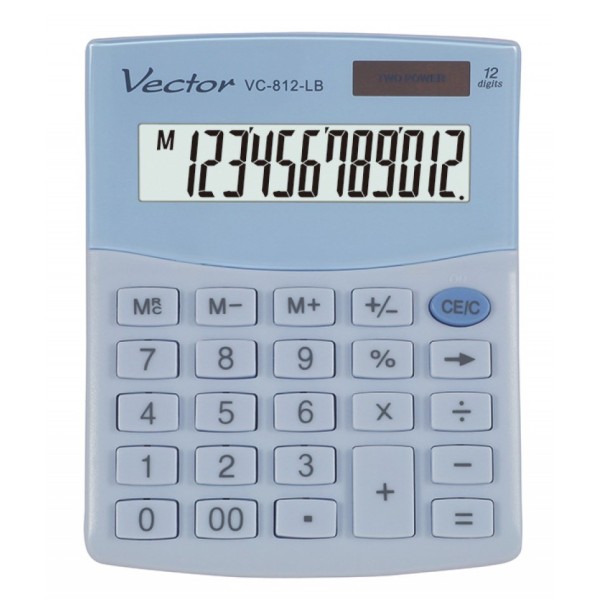 VECTOR OFFICE CALCULATOR, KAV VC-812 LB, ...
