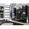 Cama Wall unit LUNA 260/44/190 black/black gloss