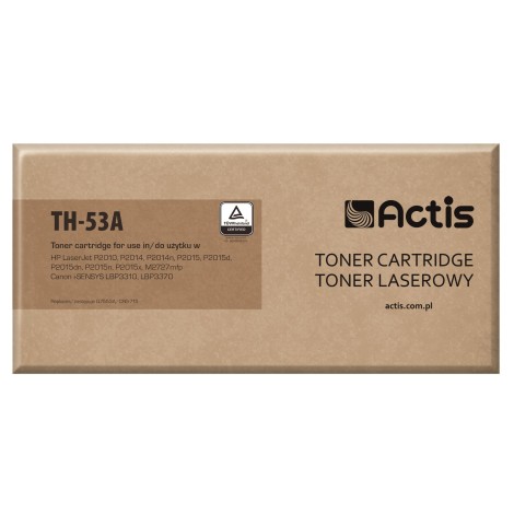 Actis TH-53A Toner (replacement for HP 53A Q7553A, Canon CRG-715; Standard; 3000 pages; black)