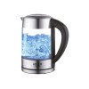 Adler AD 1247 NEW electric kettle 1.7 L 2200 W Black, Stainless steel, Transparent