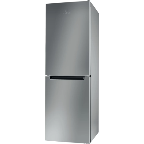 INDESIT | Refrigerator | LI7 S2E S | Energy efficiency class E | Free standing | Combi | Height 176.3 cm | Fridge net capacity 197 L | Freezer net capacity 111 L | 39 dB | Silver