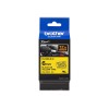 Brother | TZe-FX611 Flexible ID Laminated Tape | Black on Yellow | TZe | 8 m | 6 cm