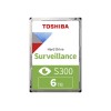 TOSHIBA S300 Video Surveillance HDD 6TB 3.5inch 5400rpm 256MB 24/7 SMR Warr 3m. BULK