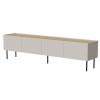 Cama FELLINI TV cabinet 200x40x52 cashmere + oiled oak top