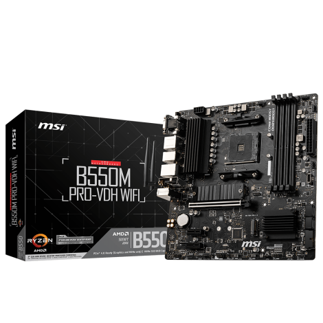MSI B550M PRO-VDH WIFI ATX MB AM4 DDR4