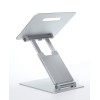 POUT Eyes3 Lift - Aluminium telescopic laptop stand, silver grey