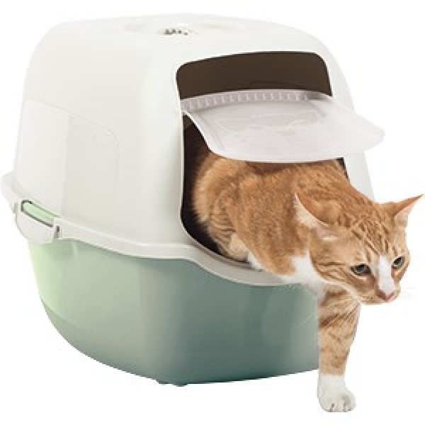 ROTHO Bailey Hooded litter box Green, ...