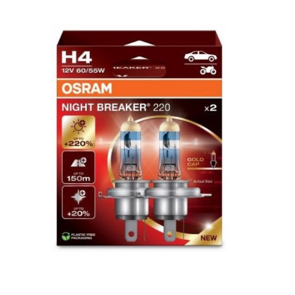 OSRAM NIGHT BREAKER 220 H4 CAR ...