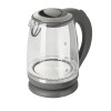 Adler | Kettle | AD 1286 | Standard | 2200 W | 2 L | Plastic/Glass | 360° rotational base | Grey/ transparent